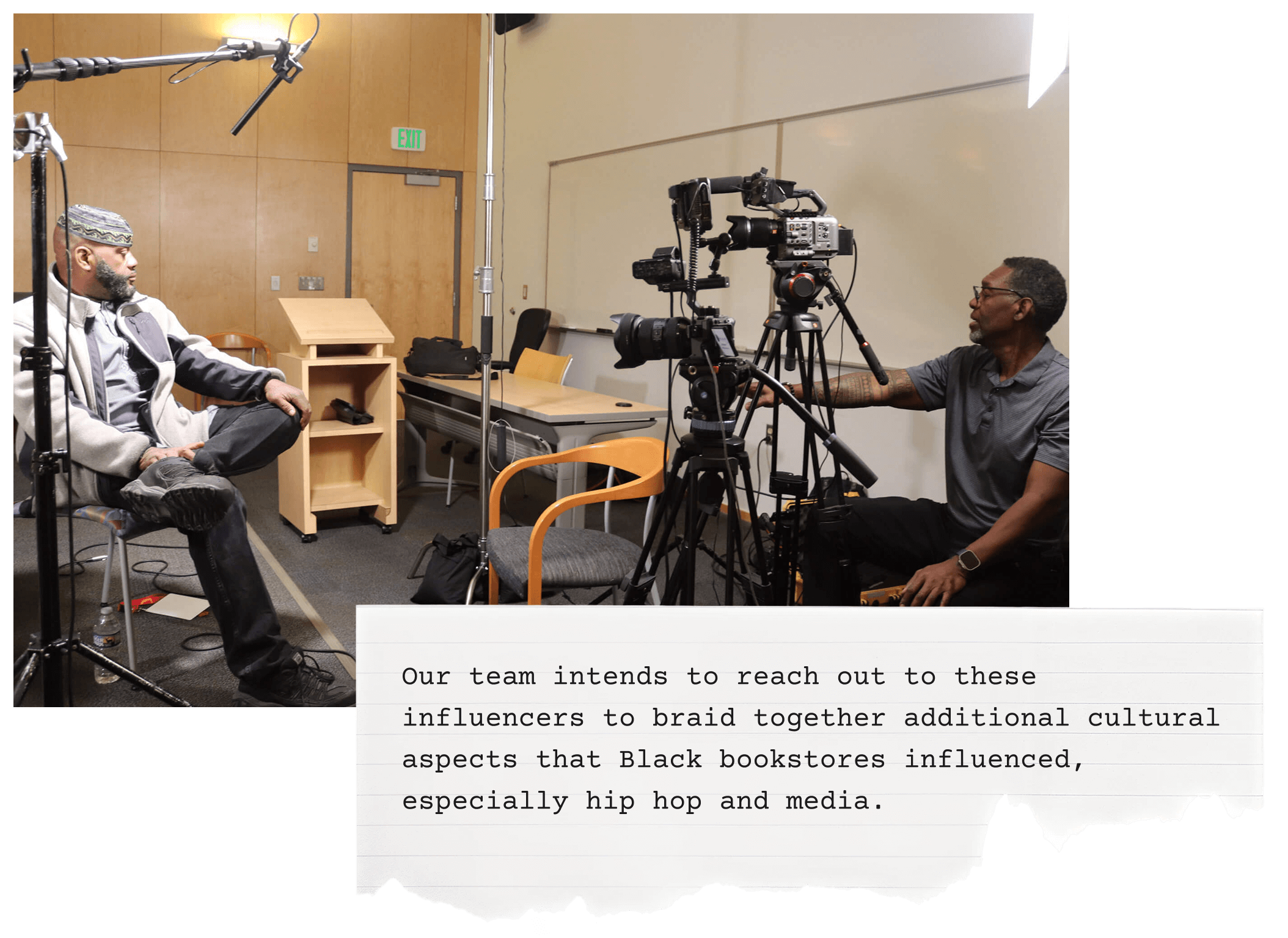 Our team intends to reach out to these influencers to braid together additional cultural aspects that Black bookstores influenced, especially hip hop and media.